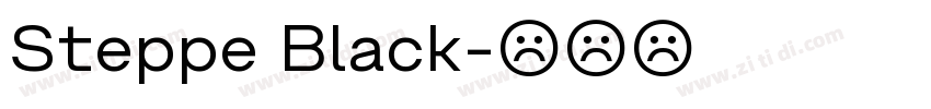 Steppe Black字体转换